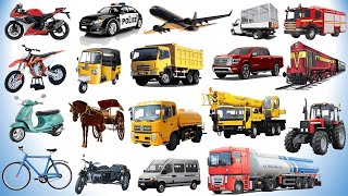 Vehicle Names  Types of Vehicles in English  Mode of Transport vehicles [upl. by Atnad]