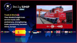 100000 Trips ChinaEurope Freight Train Service Reaches Historic Milestone [upl. by Kirtap]