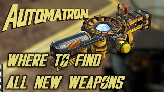 Fallout 4  Automatron  All New Weapons Locations [upl. by Noby267]