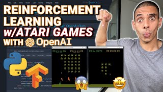 Deep Reinforcement Learning for Atari Games Python Tutorial  AI Plays Space Invaders [upl. by Martel]