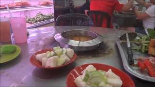 Boiling Satay at Capitol Satay Melaka Malacca [upl. by Rodgers]