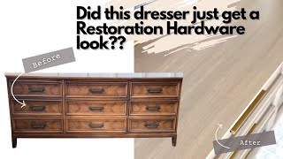 Beautiful Furniture Makeover With A Restoration Hardware Look [upl. by Duwe]