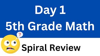 5th Grade Math Spiral Review  30 Minute Timer  Relaxing Music Day 1 [upl. by Irej]