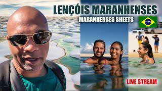 Lençóis Maranhenses  Tourist Destination in North East Brazil LIVE [upl. by Dachia]