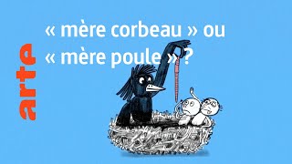 « mère corbeau » ou « mère poule »   Karambolage  ARTE [upl. by Pickford478]