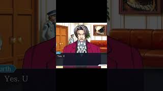 WRIGHTWORTH ON TOP anime phoenixwrightaceattorney gaming funny viralshort viralshorts [upl. by Enyalb]