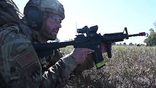 US Air Force Security Forces Cops Protect Whiteman Air Base which B2 Stealth Bombers as Operated [upl. by Ramburt]