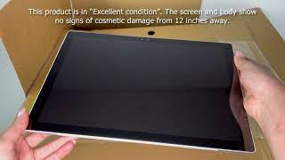 Grade C  Microsoft Surface Pro 4 i5 Unboxing Video White Spots Screen Scratches Still Works Great [upl. by Akeryt]