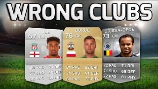 FIFA 15  PLAYERS AT THE WRONG CLUBS  Fifa 15 EA Errors amp Glitches Squad Builder [upl. by Napas]