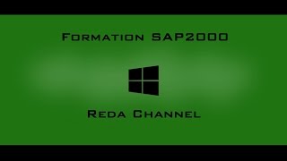 Formation SAP2000 Cours2 [upl. by Vadnee]