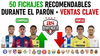 🚀 50 FICHAJES RECOMENDABLES  VENTAS CLAVE DURANTE EL PARÓN  📋 BIWENGER 2425 [upl. by Calie]