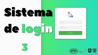 Sistema de login con HTML CSS y PHP  Verificaciones en área de login [upl. by Niret]