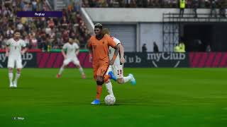 PES 2021 Gameplay  Hongarije  Nederland  Nations League 2024 [upl. by Wendalyn]