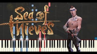 Grogg Mayles Sea Shanty from quotSea of Thievesquot  Synthesia Piano Tutorial  MIDI  SHEETS [upl. by Anagrom181]