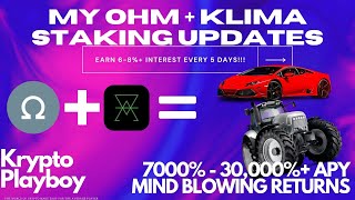 OLYMPUS DAO  KLIMA DAO STAKE UPDATE  7000  30000 APY  CRAZY PASSIVE INCOME  OHM  KLIMA [upl. by Roos]