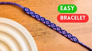 HOW TO MAKE FRIENDSHIP BRACELET  DIY  DIAMOND TUTORIAL [upl. by Ayo]