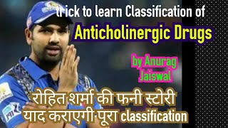 Trick To Learn Classification Of Anticholinergic Drugs [upl. by Baiel]