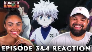 GON MEETS KILLUA AT THE HUNTER EXAMS Hunter x Hunter Episode 3 and 4 Reaction [upl. by Vachel348]