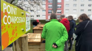 Un composteur collectif au quartier Bastille à Sarreguemines [upl. by Kalvn]