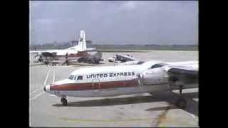 Fokker F27 Friendships at OHare Field 1991 [upl. by Rengia222]