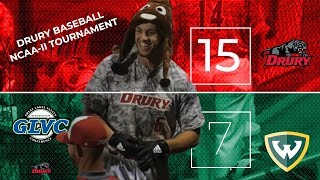 Drury Baseball vs Wayne State NCAAII Tournament Highlights 51719 [upl. by Oirretna]