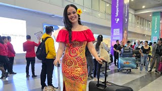 Nicolina Ah Kuoi Miss Global Samoa 2024 Arrival Philippines 🇼🇸🇵🇭 [upl. by Atiseret348]