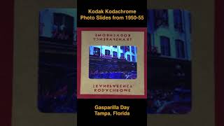 Yesterdays Memories 24  Kodak Kodachrome Slides from 1950 to 1955 Gasparilla Day Tampa Florida [upl. by Yadsnil]