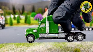 Detailed 164 Scale Model Trucks in a Miniature Landscape [upl. by Eceirehs]