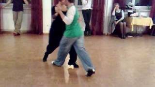 Michelle Marsidi y Joachim Dietiker  Tango class demo  Back sacada combinations [upl. by Connelly]