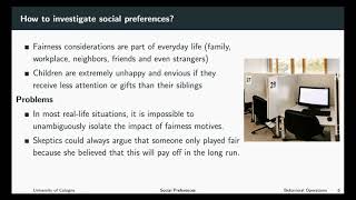 Behavioral Operations  Social Preferences 2 [upl. by Ahsekam]