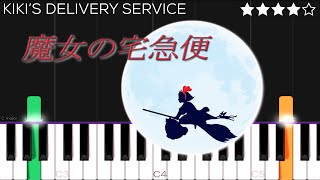 Kikis Delivery Service  A Town With An Ocean View  Piano Tutorial [upl. by Cj]