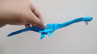 Origami Elasmosaurus Timelapse [upl. by Ahsenrat]