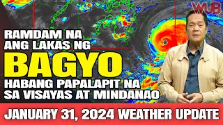 RAMDAM NA ANG LAKAS NG BAGYO HABANG PAPALAPIT SA VISAYAS AT MINDANAO⚠️WEATHER NEWS⚠️JANUARY 31 2024 [upl. by Magnien]