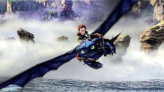 Toothless First Flight  How to Train Your Dragon  CLIP [upl. by Kessler21]