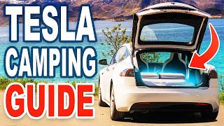 How to Camp in Your Tesla  The Tesla Camping Guide [upl. by Ylrebme]