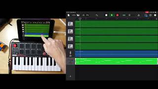 Making a Chill Hop Tune on iPad Garageband and Akai MPK Mini Mk II in 10 mins [upl. by Catharina]