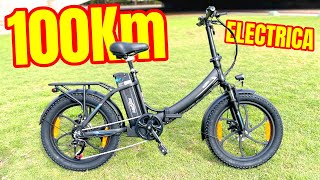 BICICLETA ELECTRICA PLEGABLE 100KM ONESPORT OT16 250W Unboxing [upl. by Cosetta586]