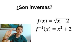 COMPROBAR la INVERSA de una función [upl. by Einnoc]