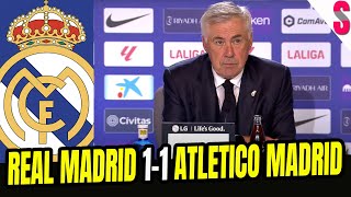 CARLO ANCELOTTI en Rueda de prensa Real Madrid 11 Atlético de Madrid [upl. by Nonah]