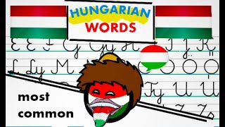 1000 Most Common Hungarian Words Read Aloud  Learn Hungarian Words Part 1 [upl. by Xam907]