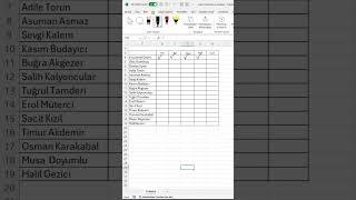 Onay kutusu ile yoklama excel exceltips checkbox [upl. by Yeleak47]