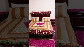 Beautiful First Night Bedroom Decoration ytshorts trending viral [upl. by Steele]