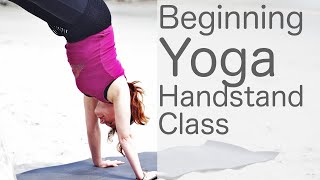 Yoga For Beginners At Home 40 Minute Beginner Handstand Class [upl. by Ia213]