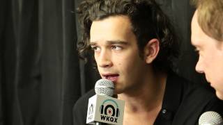 The 1975  Interview with 101WKQX  Lollapalooza 2014 [upl. by Nnylsia251]