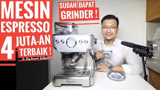 MESIN KOPI ESPRESSO 4 JUTA  AN TERBAIK  DAPAT GRINDER  FERRATTI FERRO FCM 5700AC REVIEW [upl. by Liddie]