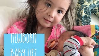 Baby Vlog 1 NEWBORN BABY LIFE [upl. by Aihsekan]