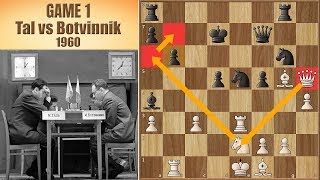 No One Became World Champion by Accepting a Draw  Tal vs Botvinnik 1960  Game 1 [upl. by Shields]