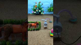 How to make mini motor water pump project horse water bathed videos  170 [upl. by Ted]