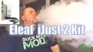 Eleaf iJust 2 Kit Review  VAPEFOG [upl. by Eshman823]