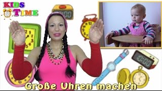 Große Uhren machen tick tack  Kinderlied zum Mitsingen  Германски детски песни [upl. by Armil]